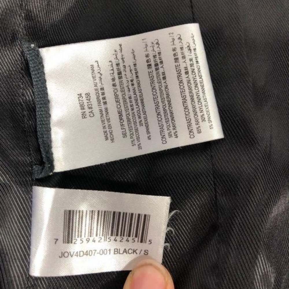 BCBGMaxazaria crop black tuxedo blazer jacket Smal - Picture 6 of 8